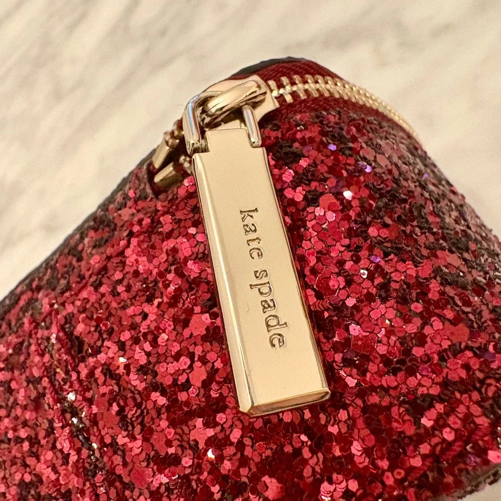 Kate Spade Odette Glitter Jewelry Holder‎ in Black Cherry